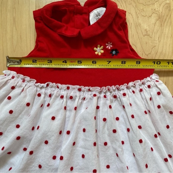 Disney Store Embroidered Minnie and Mickey Polka Dot Tank Dress with Bloomers - Picture 9 of 11